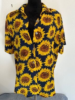 Vintage Sunflower Blouse